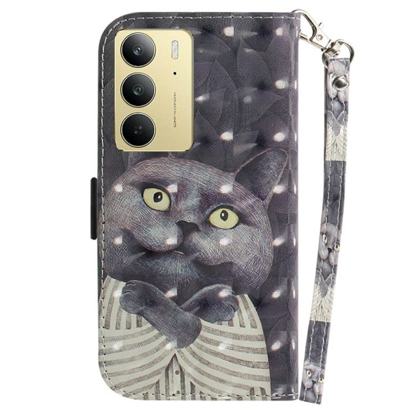 Fodral Realme C75 Grått Kattrem