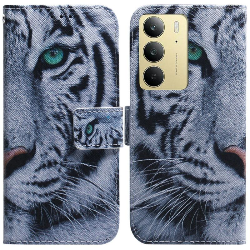 Fodral Realme C75 Vit Tiger