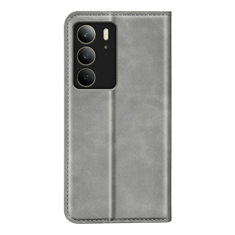 Folio-fodral Realme C75 Lädermodell
