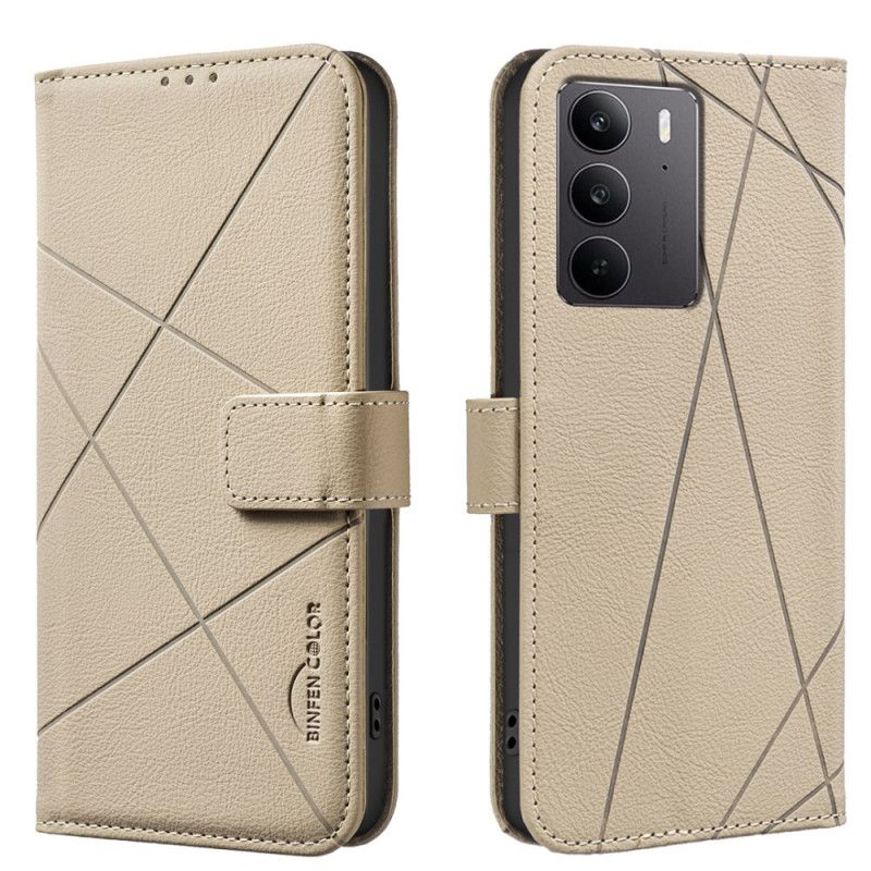 Läderfodral Realme C75 Telefonfodral Binfen Color Ränder