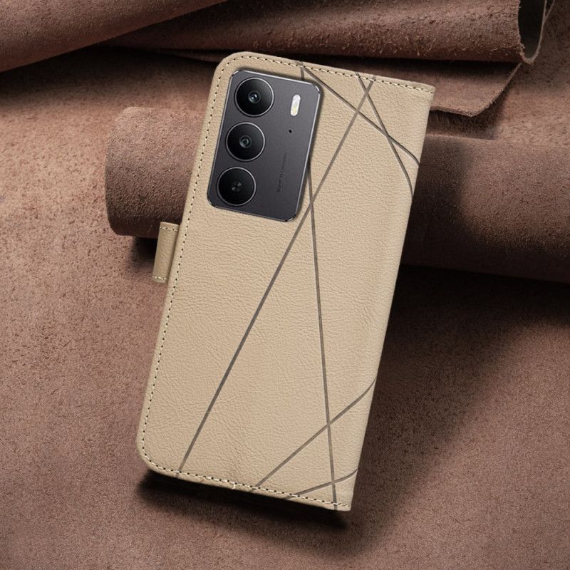 Läderfodral Realme C75 Telefonfodral Binfen Color Ränder