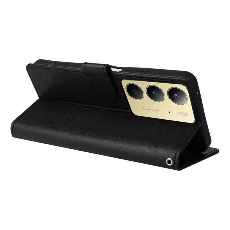 Läderfodral Realme C75 Telefonfodral Enfärgat Konstläder