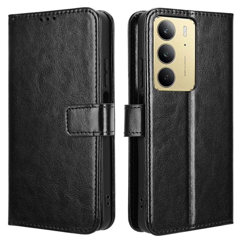 Läderfodral Realme C75 Telefonfodral Flashigt Konstläder