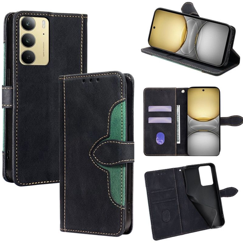 Läderskal Fodral Realme C75 Blommönster