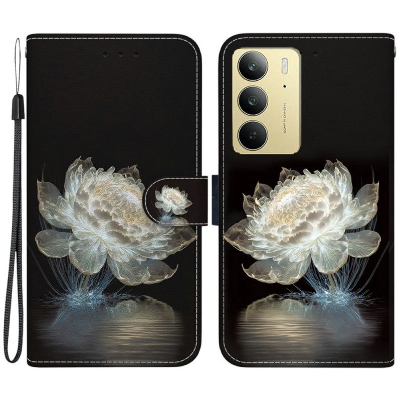 Läderskal Fodral Realme C75 Kristallpion