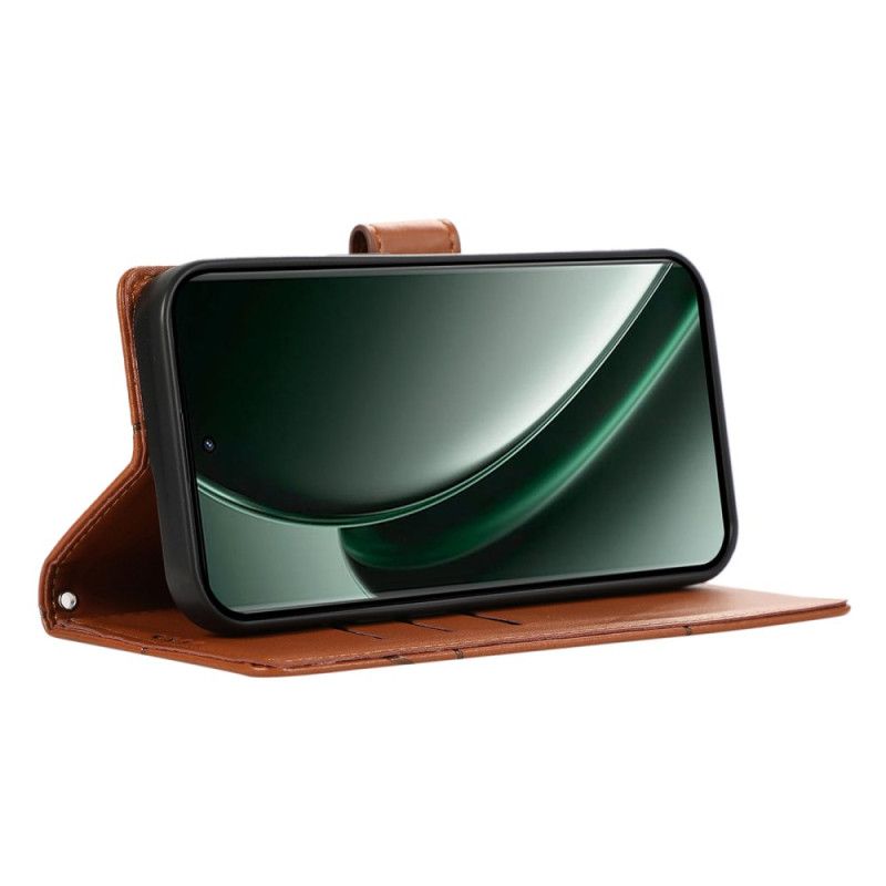 Läderskal Fodral Realme C75 Linjer