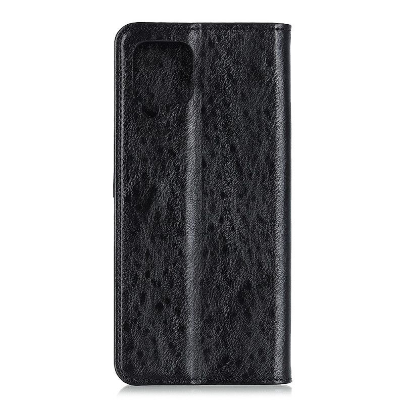 Folio-fodral Samsung Galaxy A42 5G Svart Diskret Läderstil