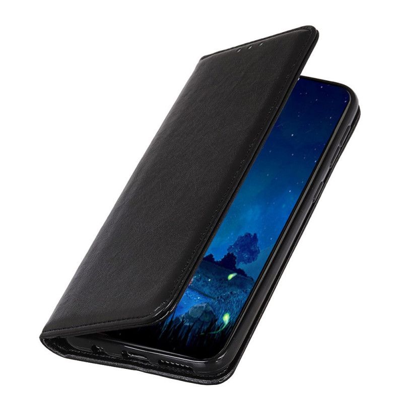 Folio-fodral Samsung Galaxy A42 5G Svart Diskret Läderstil