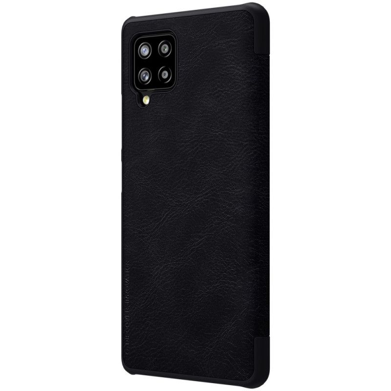 Folio-fodral Samsung Galaxy A42 5G Svart Nillkin Qin-Serien