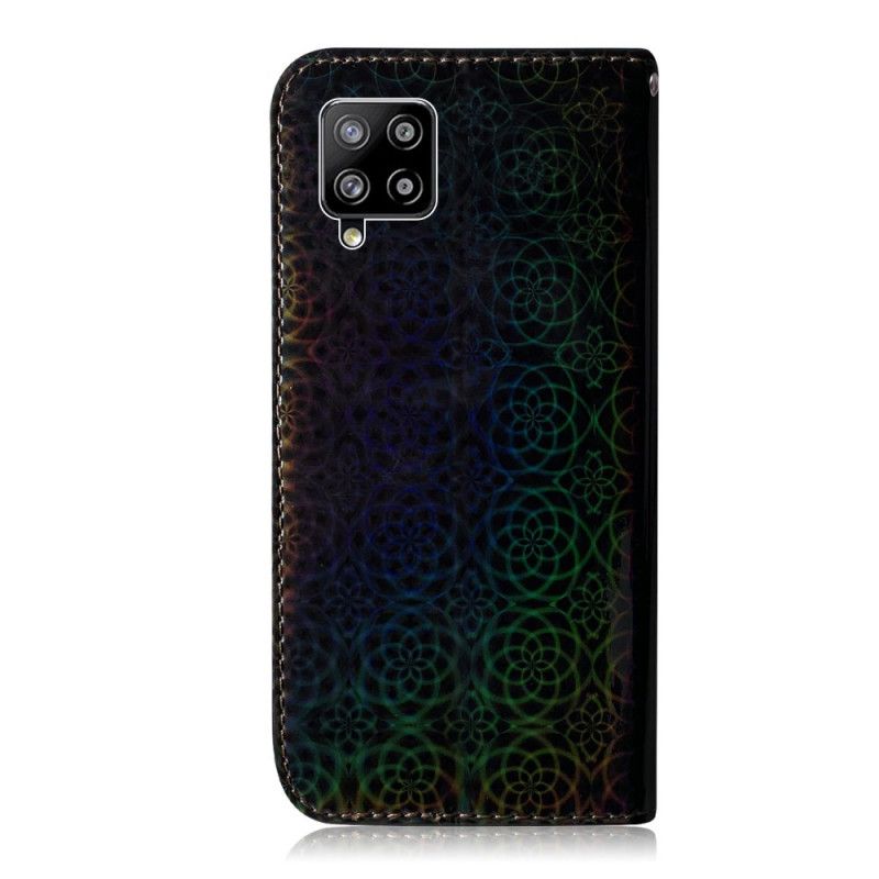 Läderfodral Samsung Galaxy A42 5G Svart Ren Färg