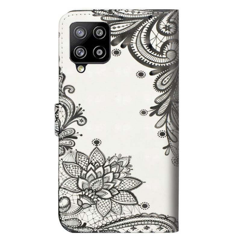 Läderskal Samsung Galaxy A42 5G Chic Spets