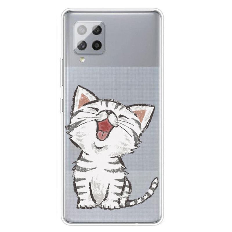 Skal Samsung Galaxy A42 5G Mobilskal Söt Katt