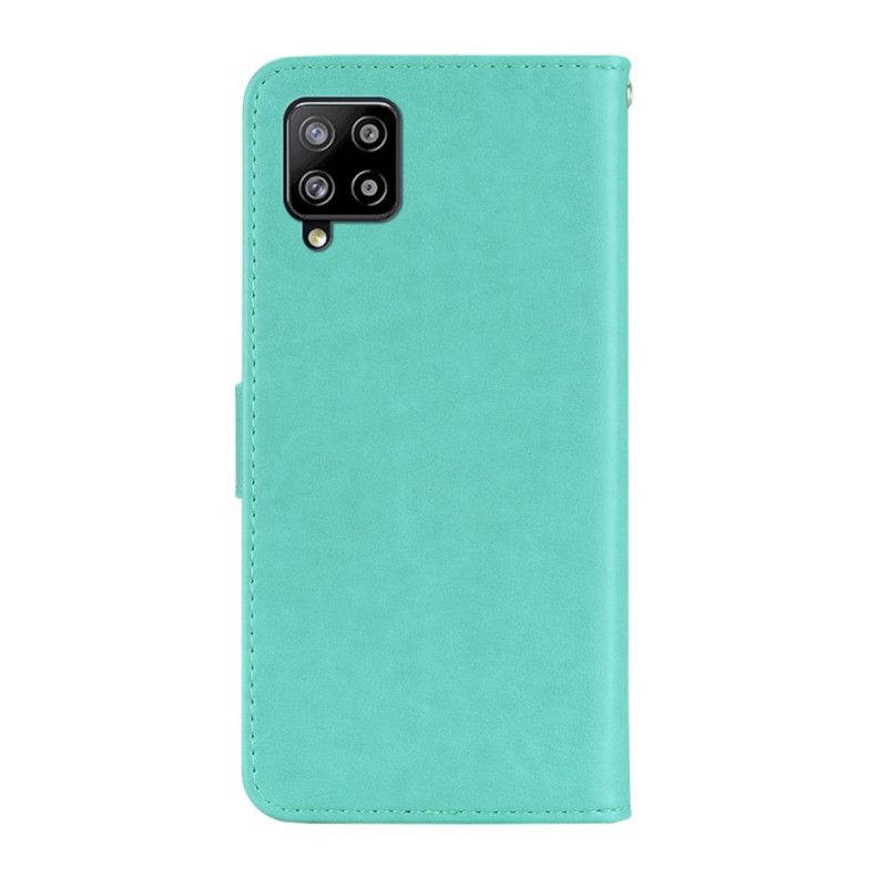 Skyddsfodral Samsung Galaxy A42 5G Grå Uggla Mandala Och Rem
