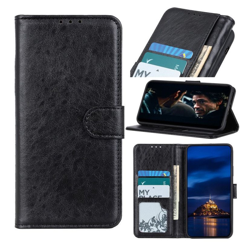 Läderskal Huawei P40 Pro Plus Svart Premium Läder Design