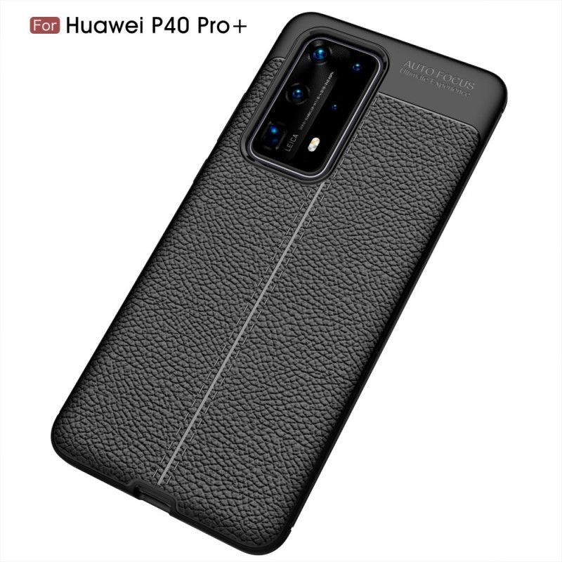 Skal för Huawei P40 Pro Plus Svart Flexibel Kolfiberstruktur
