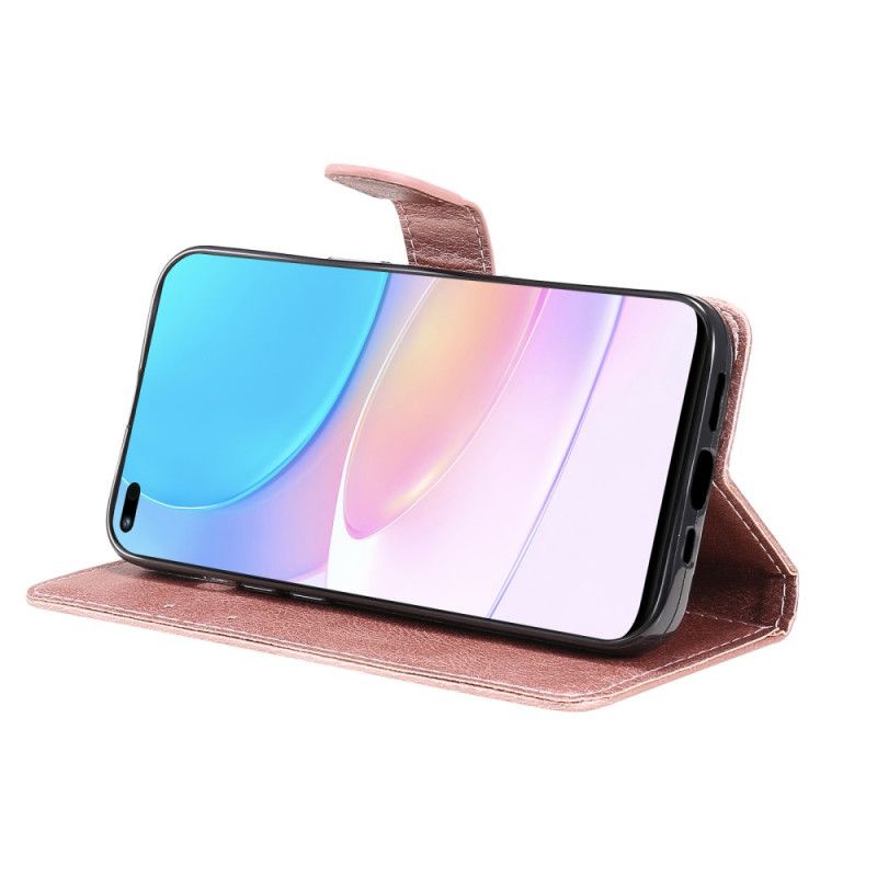Fodral Huawei Nova 8i / Honor 50 Lite Lädereffektrem
