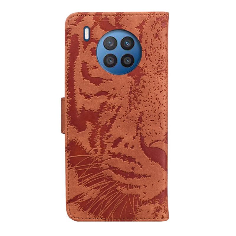 Fodral Huawei Nova 8i / Honor 50 Lite Tiger Face Print