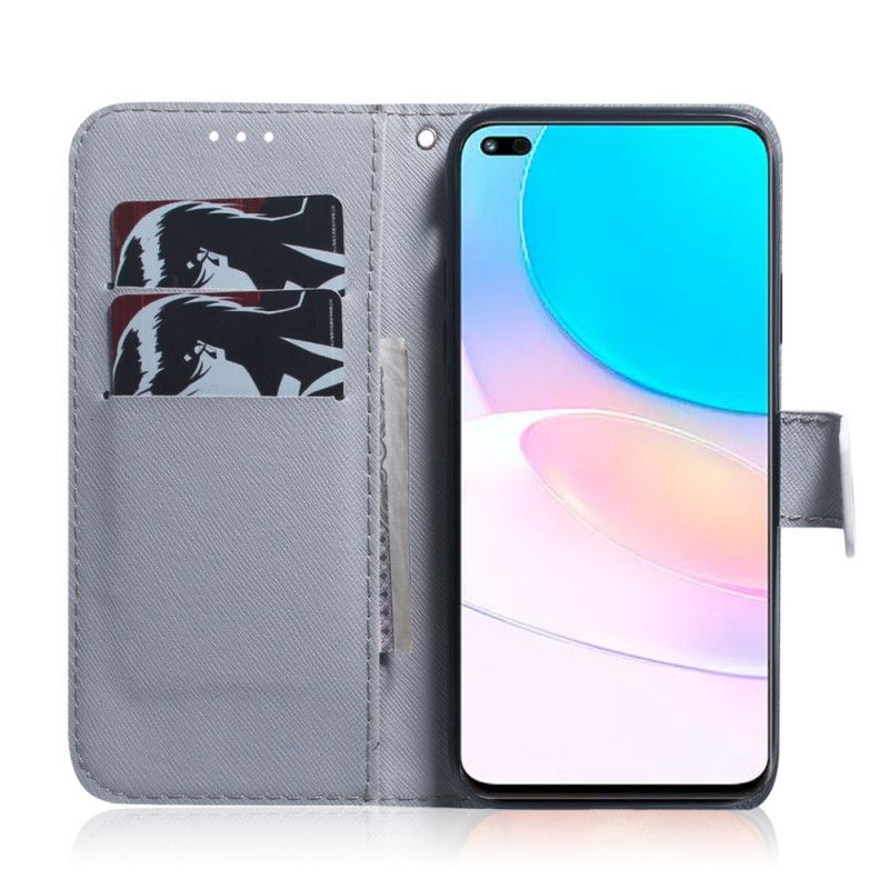 Fodral Huawei Nova 8i / Honor 50 Lite White Tiger