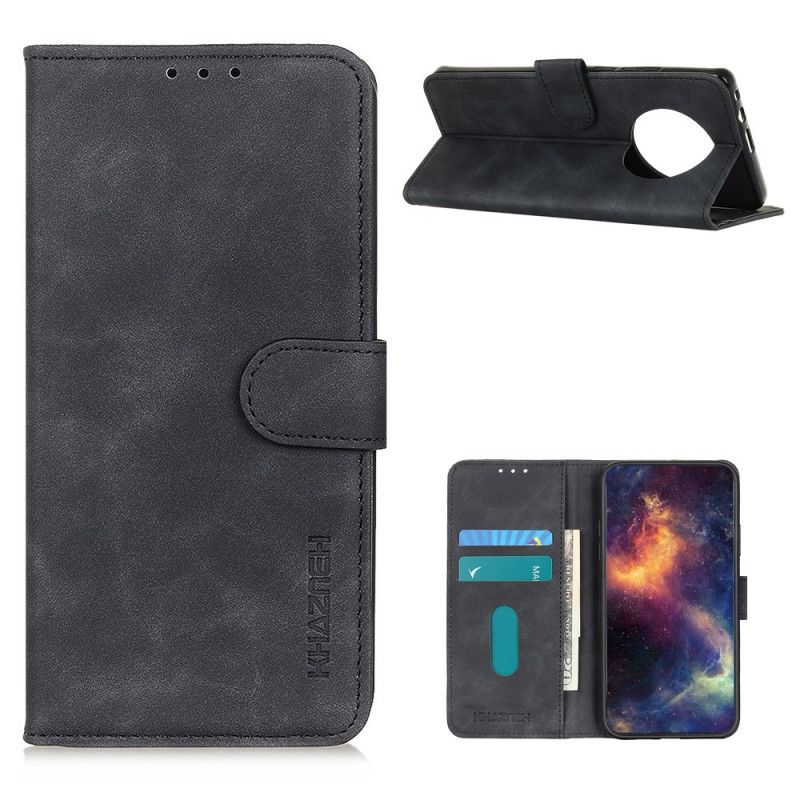 Fodral Huawei Mate 40 Pro Svart Vintage Khazneh Lädereffekt