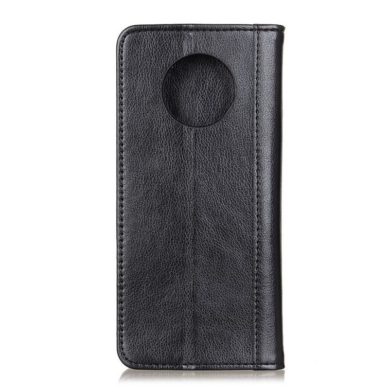 Skyddsfodral Huawei Mate 40 Pro Svart Premium Split Lychee Läder