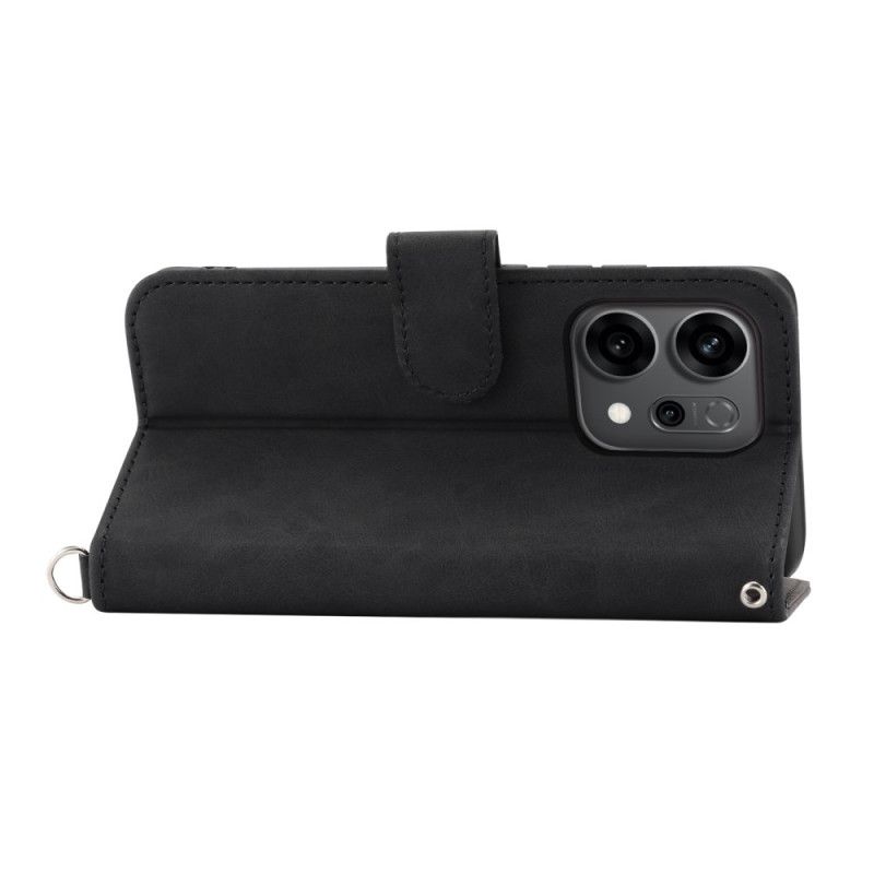 Fodral Oppo Reno 14 5g Blommönster Och Remmar