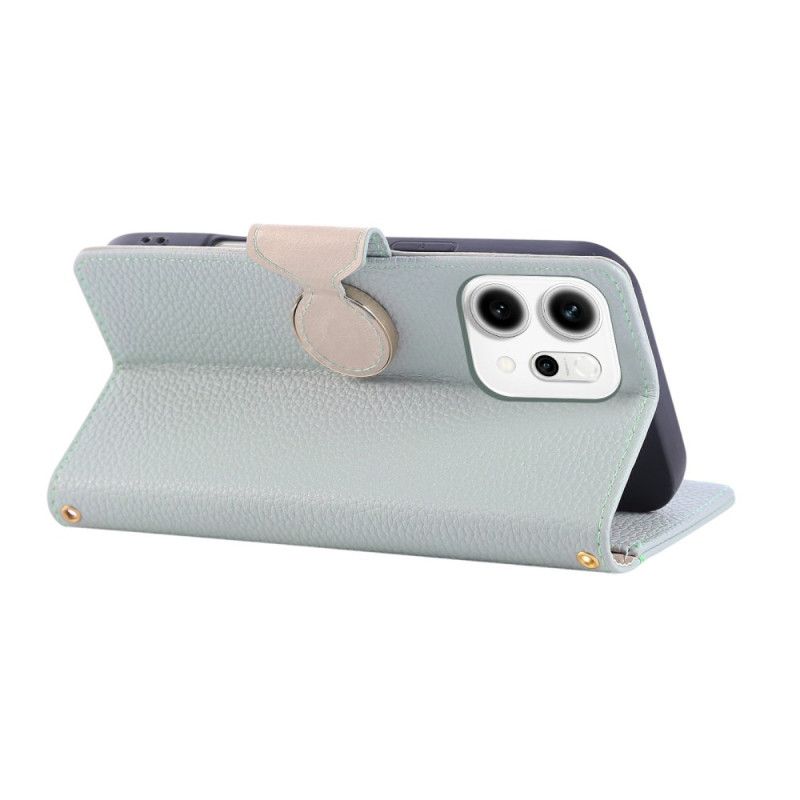 Läderfodral Oppo Reno 14 5g Telefonfodral Plånbok Med Dragkedja