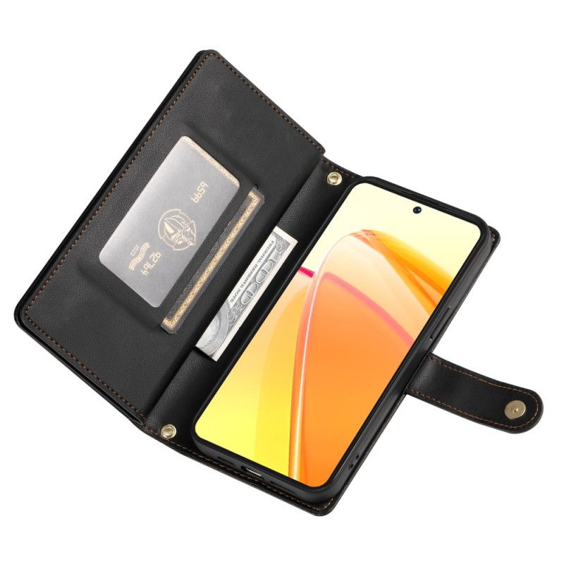 Skyddsfodral Oppo Reno 14 5g Väska Med Dragkedja Och Remmar