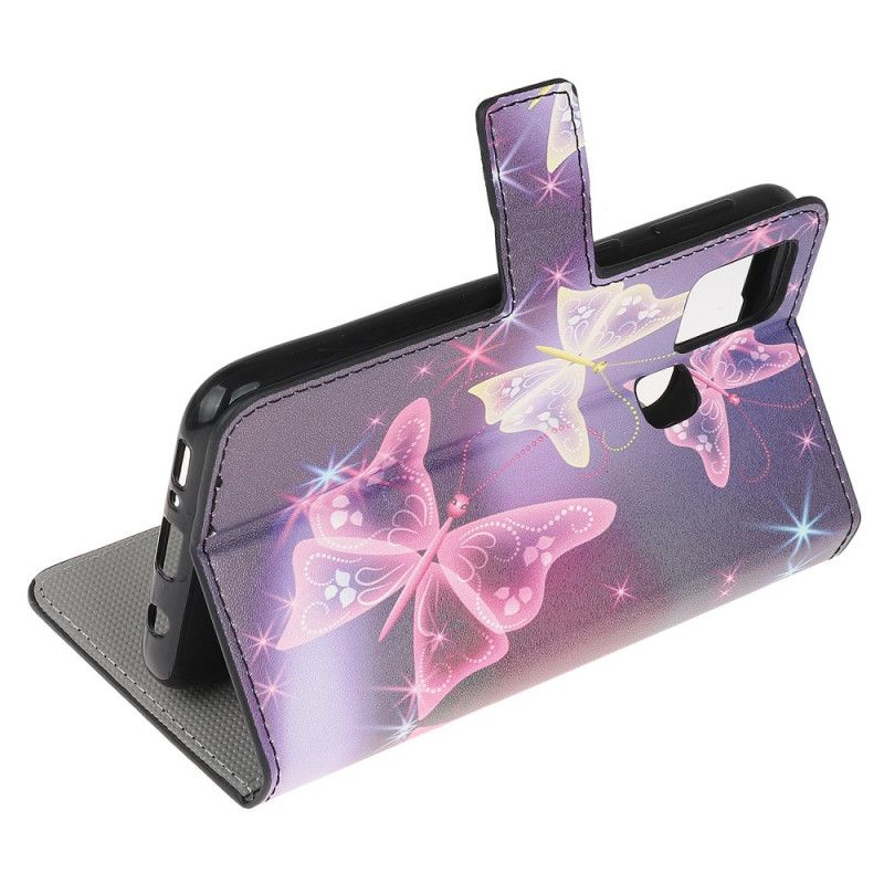 Fodral Samsung Galaxy A21s Neonfjärilar