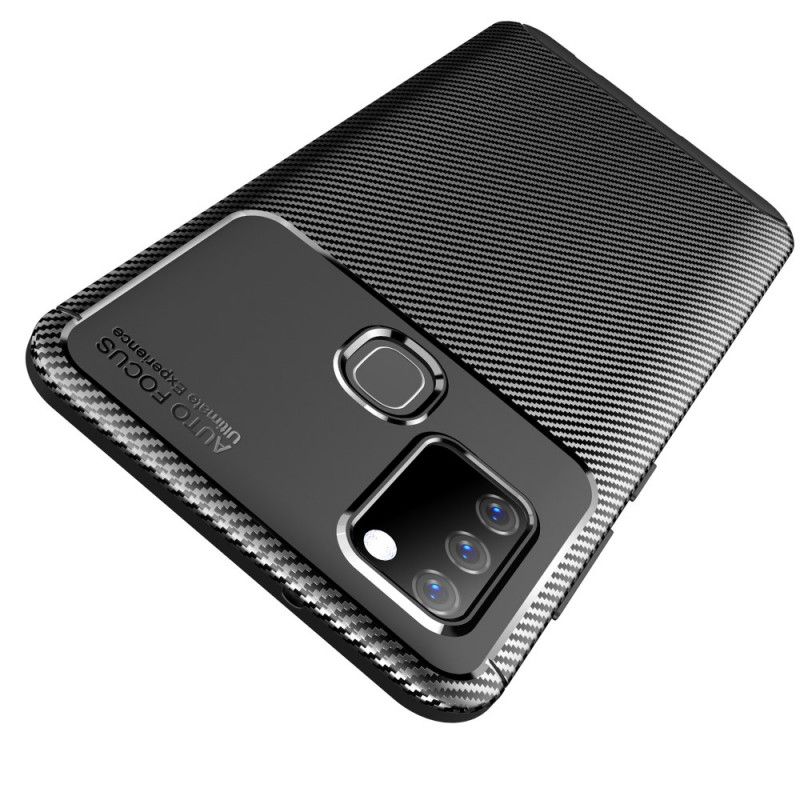 Skal Samsung Galaxy A21s Svart Flexibel Kolfiber