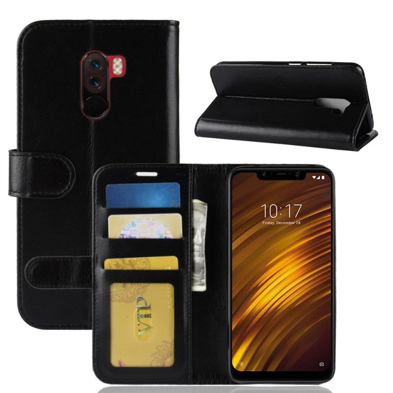 Fodral Xiaomi Pocophone F1 Svart Ultra Konstläder