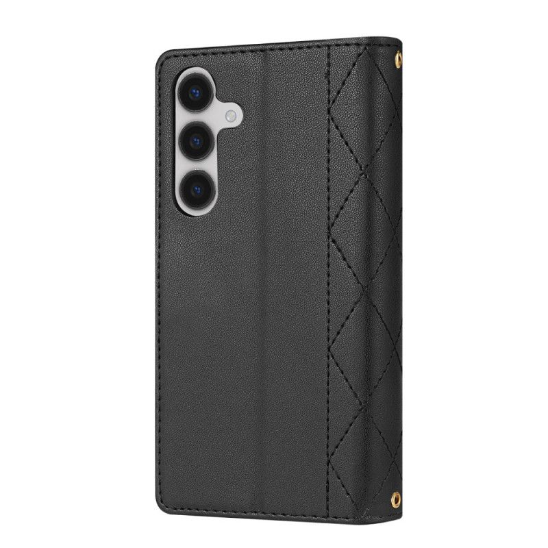 Fodral Samsung Galaxy S26 Quiltad Med Justerbar Axelrem