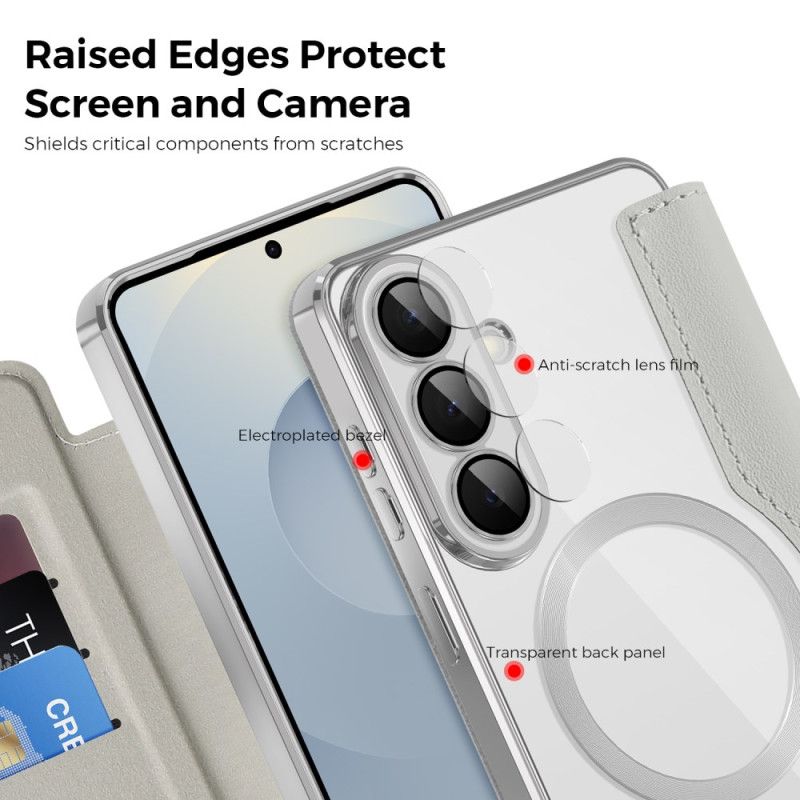 Folio-fodral För Samsung Galaxy S26 Magnetisk Med Korthållare Och Rfid-skydd