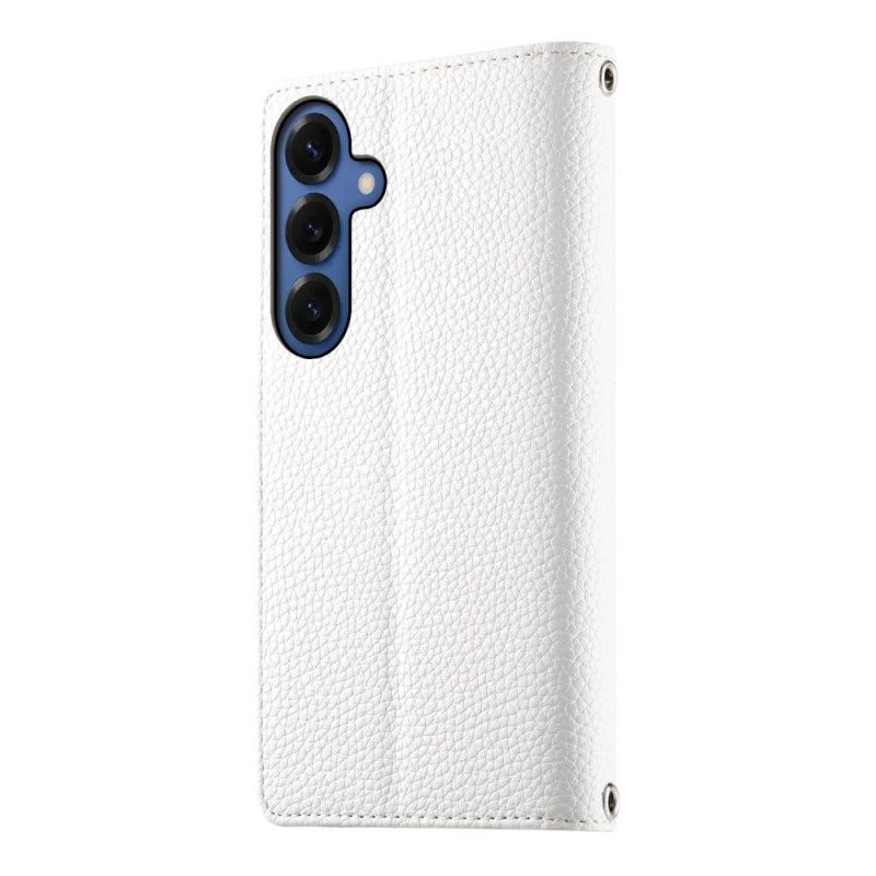 Läderfodral Samsung Galaxy S26 Telefonfodral Tvåfärgad Plånbok Med Remmar