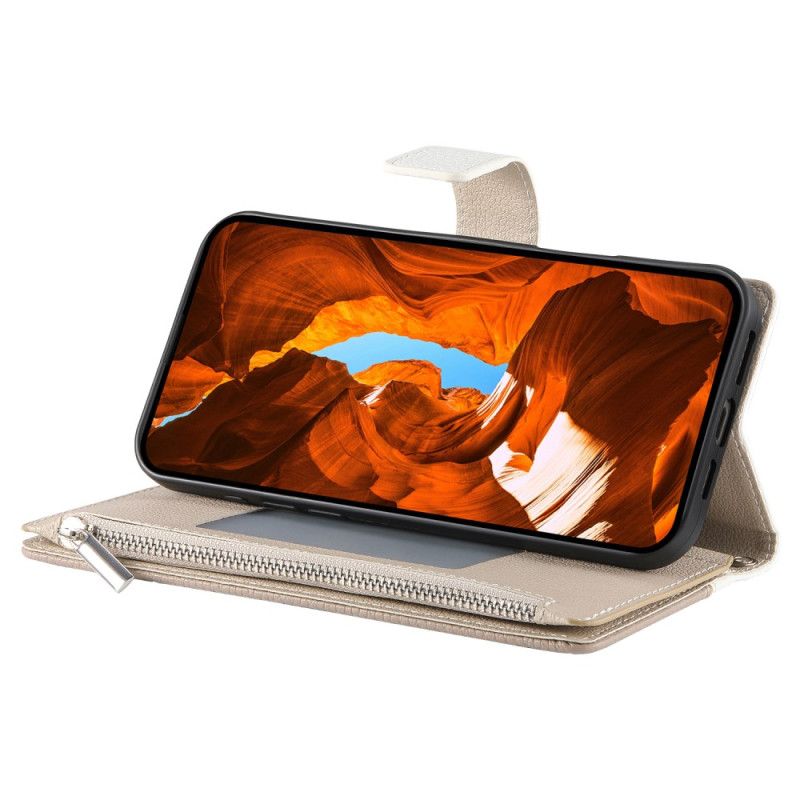 Läderfodral Samsung Galaxy S26 Telefonfodral Tvåfärgad Plånbok Med Remmar