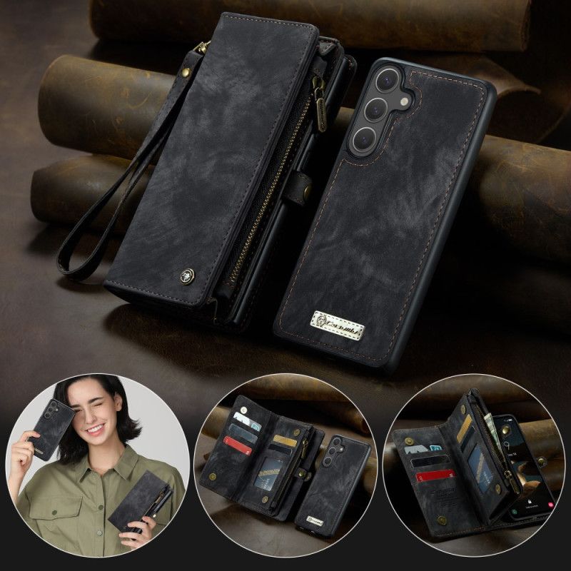 Läderskal Fodral Samsung Galaxy S26 Avtagbart Caseme-skal