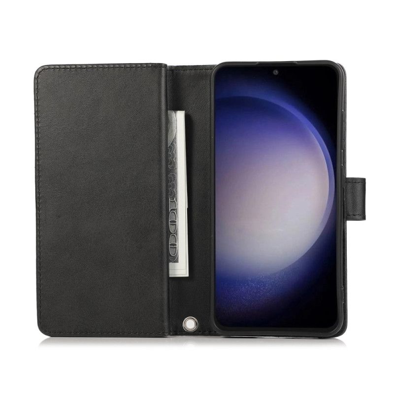 Läderskal Fodral Samsung Galaxy S26 Magnetisk Plånbok Och Rem