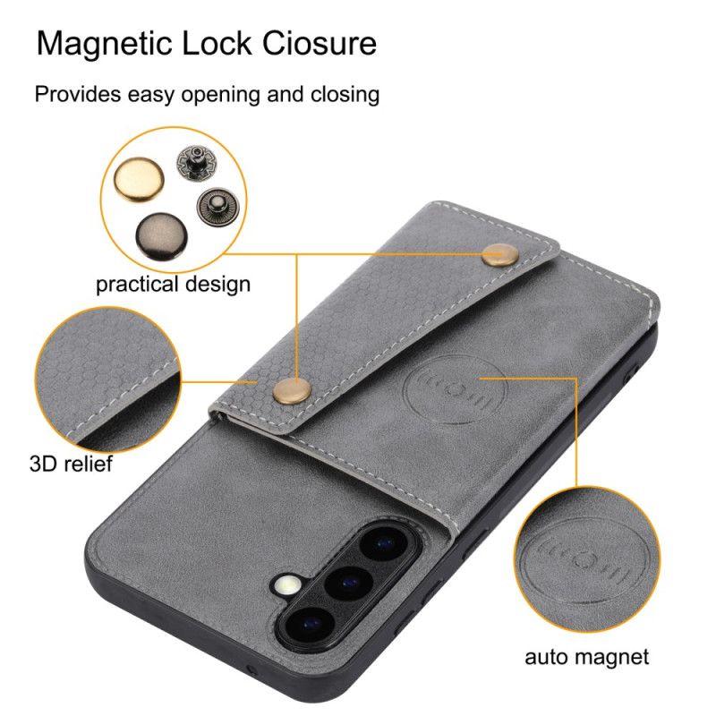 Skal Samsung Galaxy S26 Korthållare I Lädereffekt