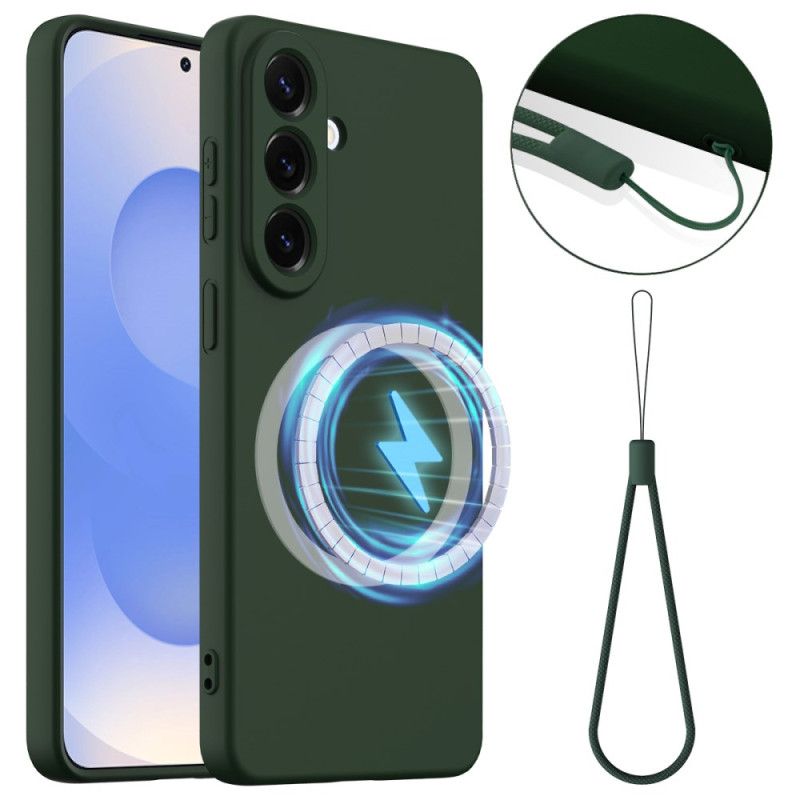 Skal Samsung Galaxy S26 Magnetisk Plånbok I Flytande Silikon