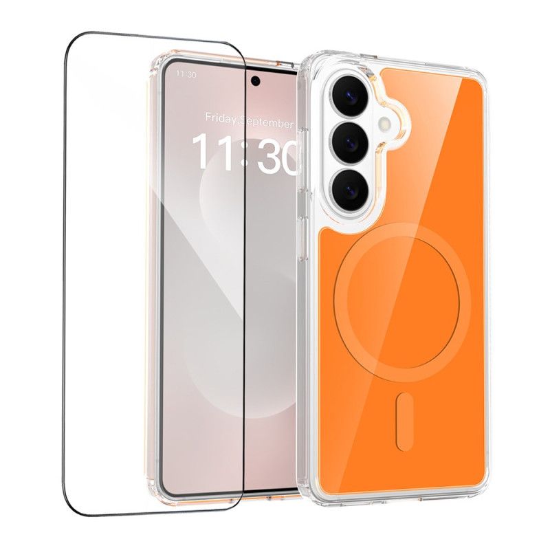 Skal Samsung Galaxy S26 Magnetiskt Med Stötsäkert Härdat Glas