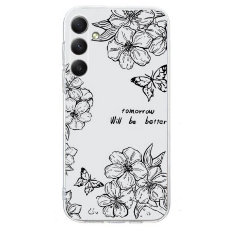 Skal Samsung Galaxy S26 Svarta Blommor