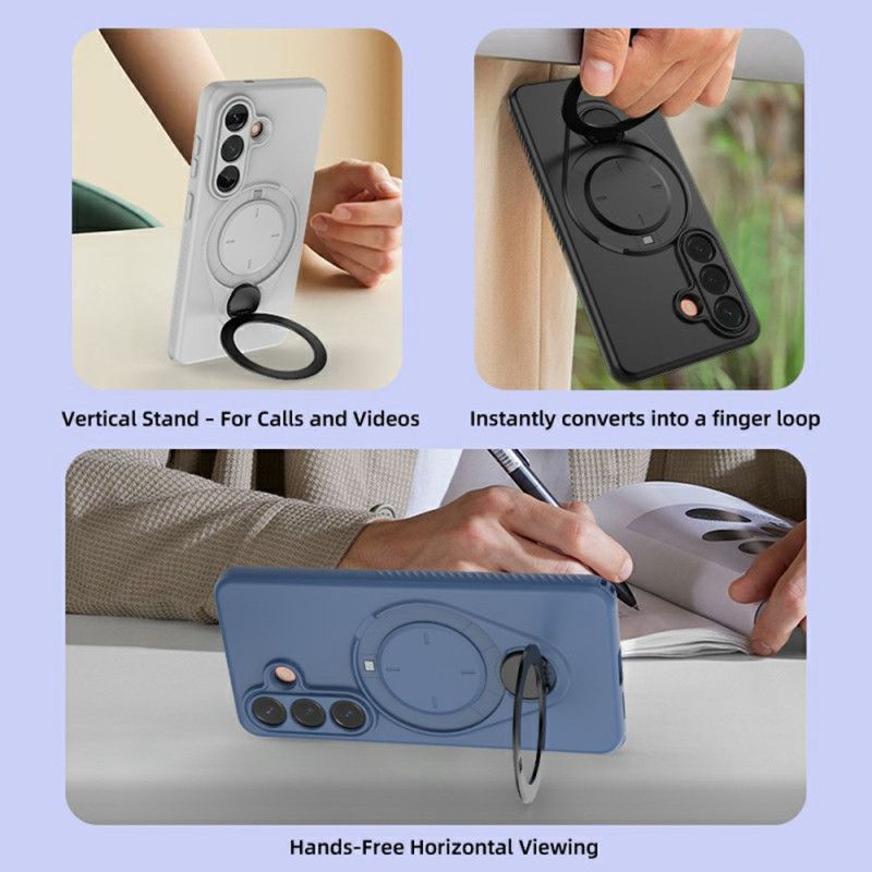 Skal Samsung Galaxy S26 Telefonfodral Magnetisk Vridbar Ringhållare