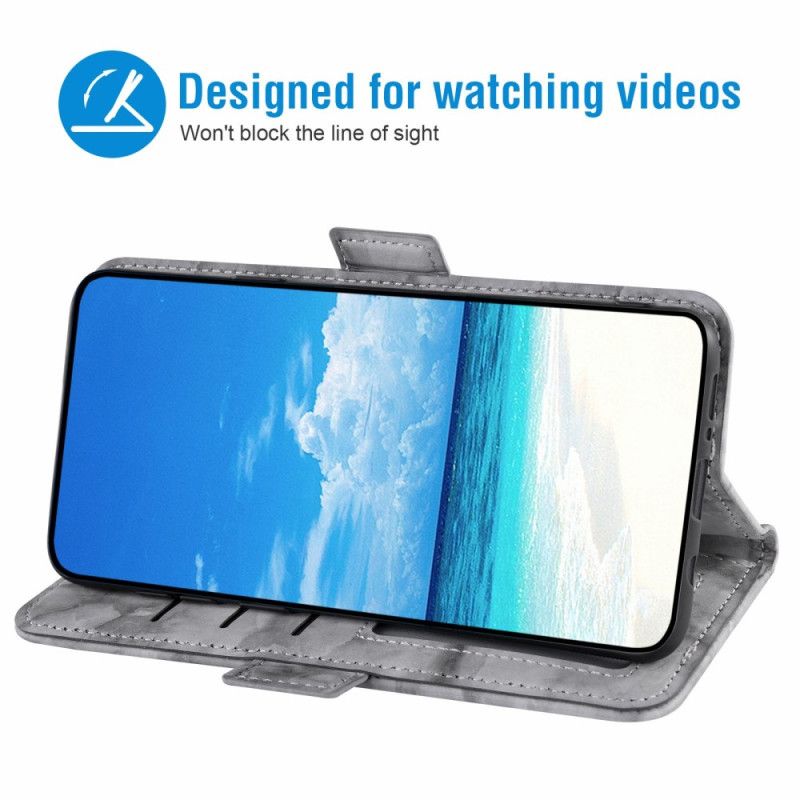 Skyddsfodral Samsung Galaxy S26 Marmormönster Och Dubbelt Spänne