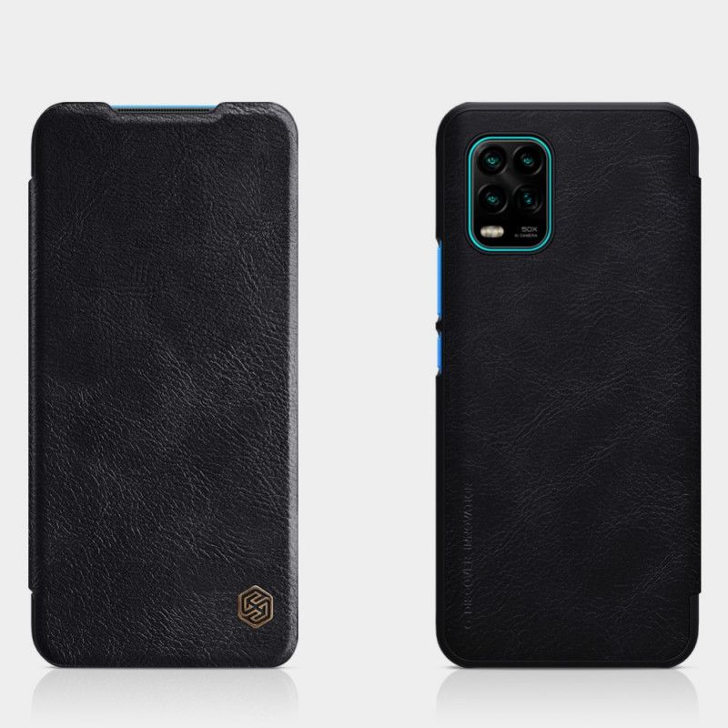 Folio-fodral för Xiaomi Mi 10 Lite Röd Nillkin Qin-Serien