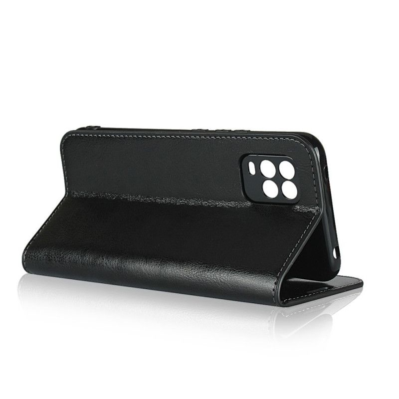 Folio-fodral Xiaomi Mi 10 Lite Svart Äkta Läder