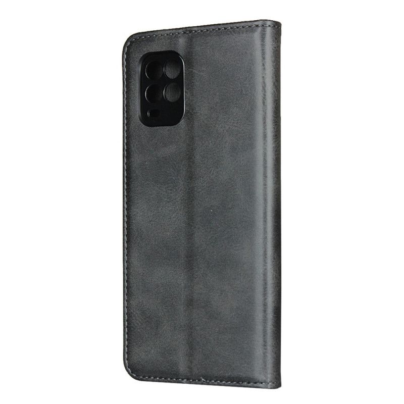 Folio-fodral Xiaomi Mi 10 Lite Svart Elegant Split Läder