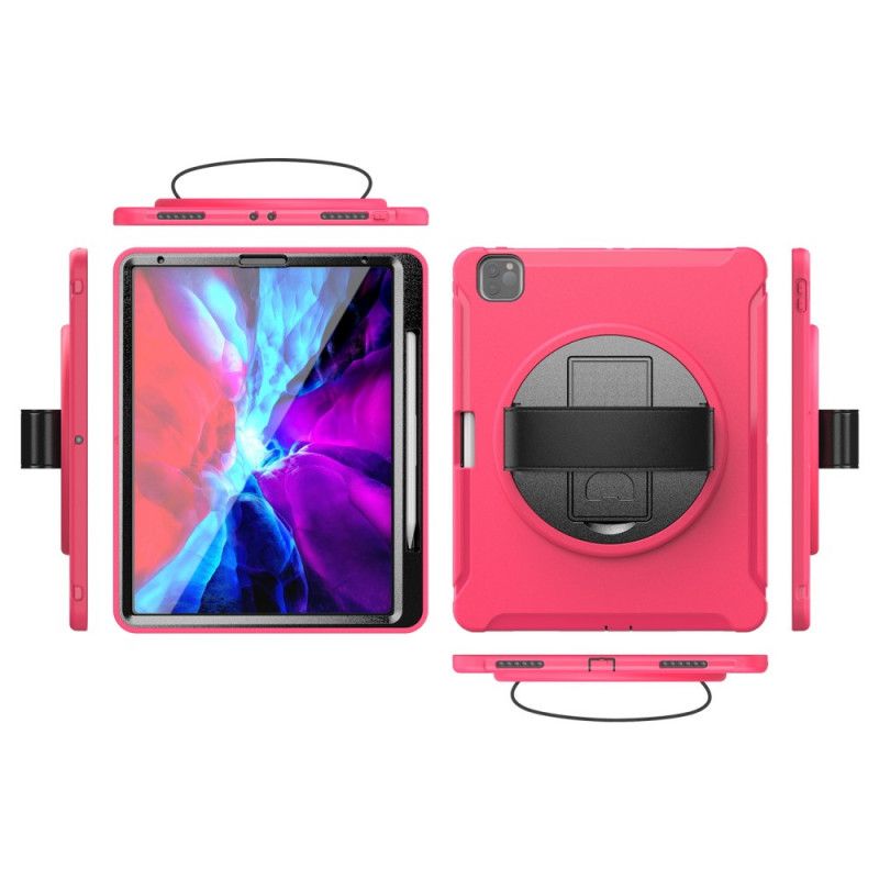 Skal iPad Pro 12.9" (2018) (2020) Svart 360 ° Handtag