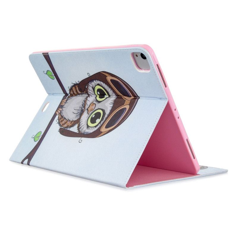 Skyddsfodral iPad Pro 12.9" (2018) (2020) Mörkblå Uggelmönster