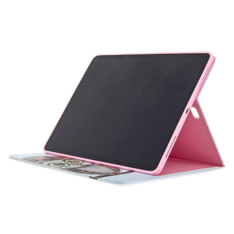 Skyddsfodral iPad Pro 12.9" (2018) (2020) Mörkblå Uggelmönster