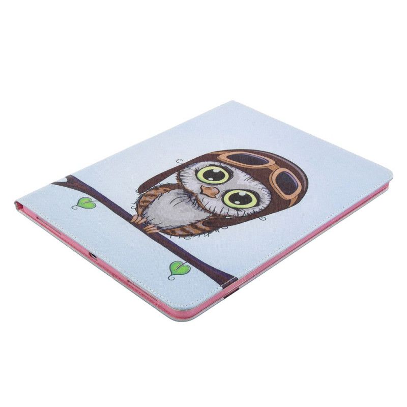 Skyddsfodral iPad Pro 12.9" (2018) (2020) Mörkblå Uggelmönster