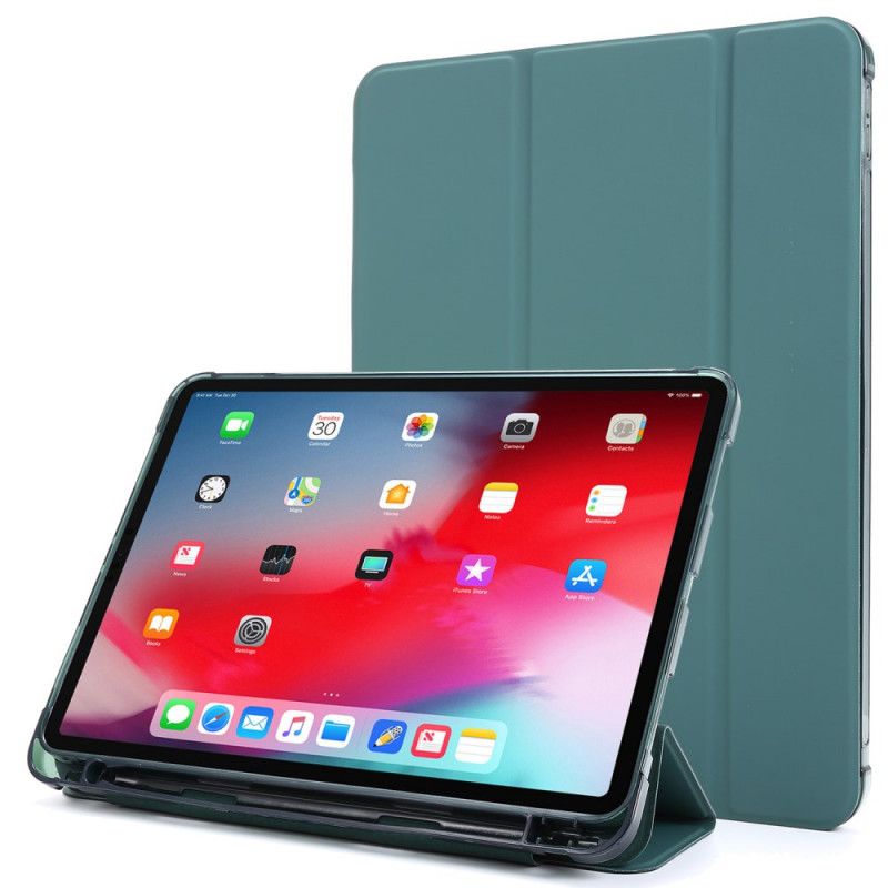 Smart Fodral iPad Pro 12.9" (2018) (2020) Svart Pennhållare I Imiterat Läder